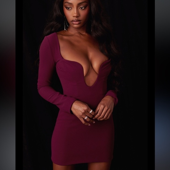 NEW HOUSE OF CB Marcella plunge corset mini dress XS - Picture 2 of 6